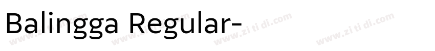 Balingga Regular字体转换 Balingga Regular字体转换